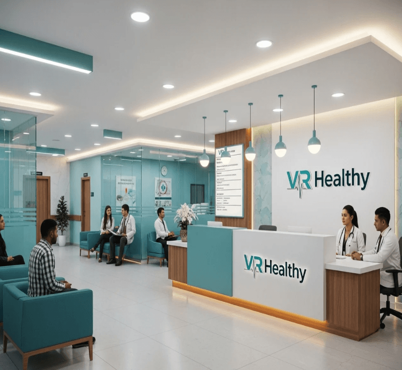 VR Healthy healthcare clinic reception and consultation center