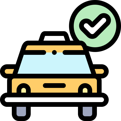 Patient being picked up in a vehicle for surgery with free transportation service