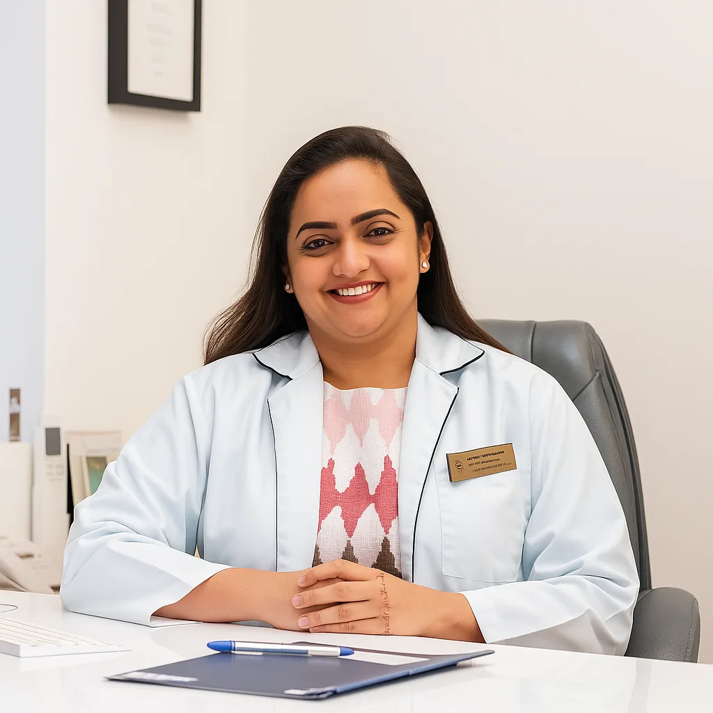 Dr. Shradha, accomplished Ophthalmologist specializing in LASIK, cataract, and refractive eye treatments