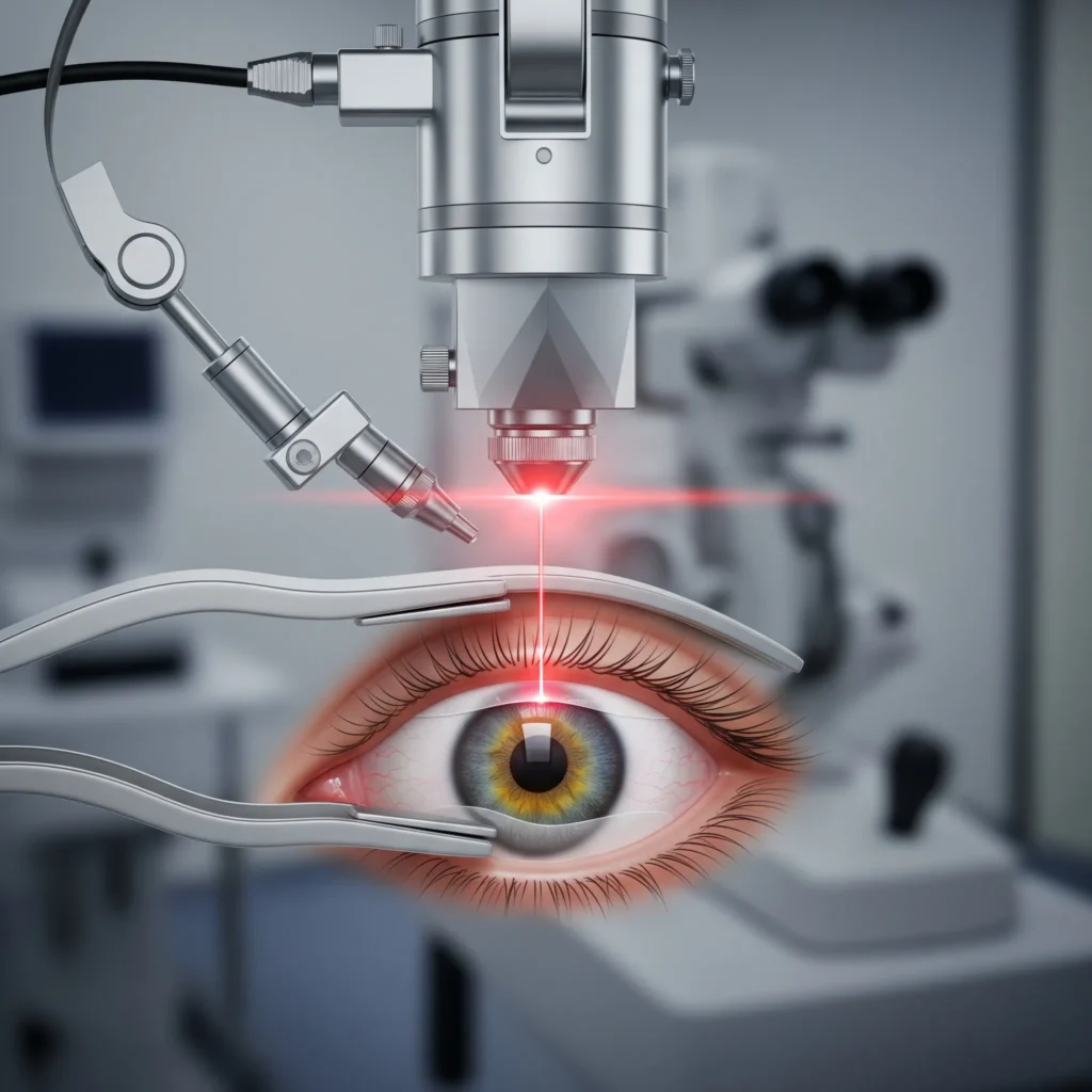 Femto LASIK bladeless eye surgery with advanced technology for painless, precise, and safe vision correction.