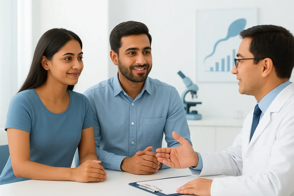 Understand male fertility and improve chances of fatherhood with timely tests and proper treatment.